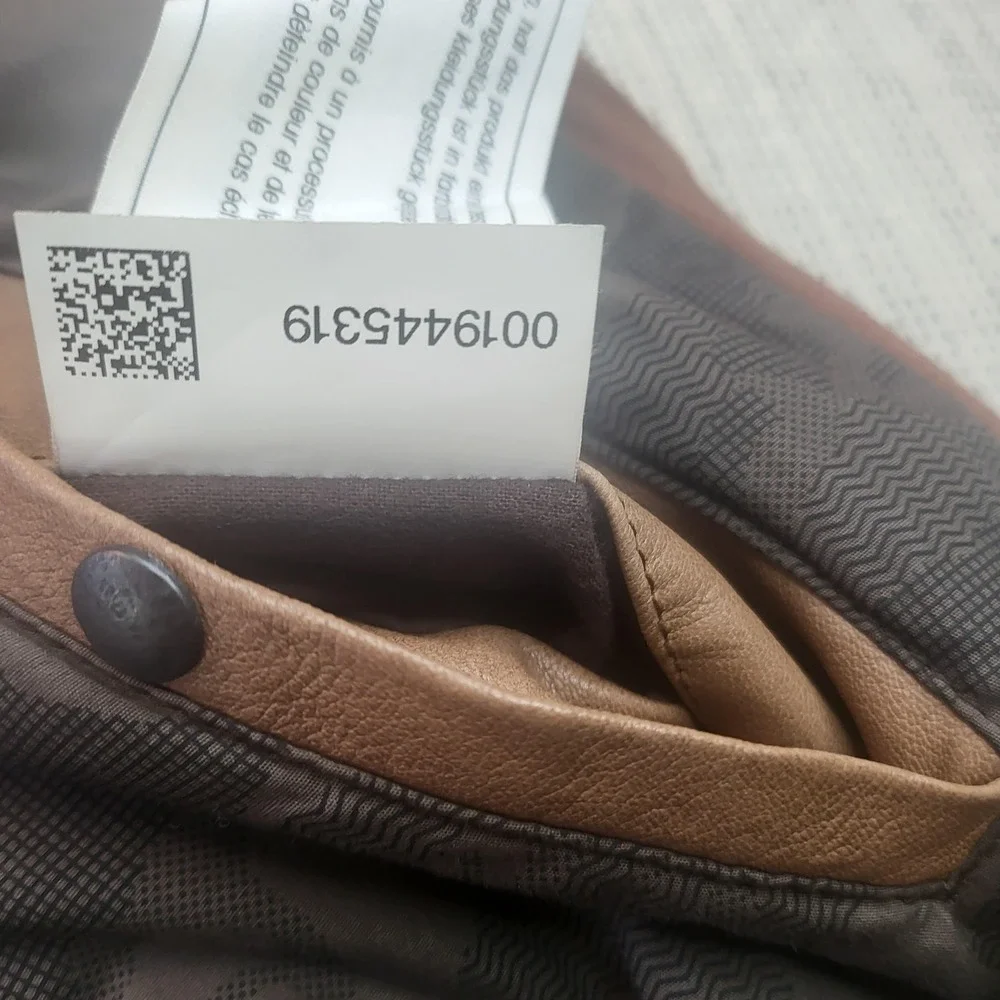 Hugo Boss Jacket Mens 42 Regular Brown Leather Joaco Military Pockets‎ Zip Lined